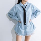 デニム | ネクタイ付きチュニックシャツ | RMAF NICE CLAUP / OLIVE des OLIVE