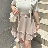 ピンクベージュ | パンツレイヤードフレアミニスカート | RMAF NICE CLAUP / OLIVE des OLIVE