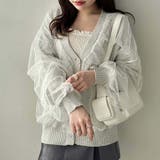 チュール重ねゆったりカーディガン | RMAF NICE CLAUP / OLIVE des OLIVE | 詳細画像2