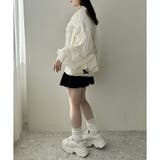 チュール重ねゆったりカーディガン | RMAF NICE CLAUP / OLIVE des OLIVE | 詳細画像18