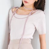 【OLIVE des OLIVE】肩リボンレイヤードリブニット | NICE CLAUP / OLIVE des OLIVE　OUTLET | 詳細画像15 