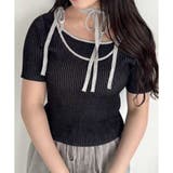 【OLIVE des OLIVE】肩リボンレイヤードリブニット | NICE CLAUP / OLIVE des OLIVE　OUTLET | 詳細画像20 