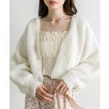 【OLIVE des OLIVE】ブークレ起毛ショートカーデ | NICE CLAUP / OLIVE des OLIVE　OUTLET | 詳細画像2 