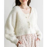 【OLIVE des OLIVE】ブークレ起毛ショートカーデ | NICE CLAUP / OLIVE des OLIVE　OUTLET | 詳細画像3 