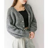 【OLIVE des OLIVE】ブークレ起毛ショートカーデ | NICE CLAUP / OLIVE des OLIVE　OUTLET | 詳細画像9 