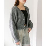 【OLIVE des OLIVE】ブークレ起毛ショートカーデ | NICE CLAUP / OLIVE des OLIVE　OUTLET | 詳細画像11 