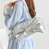 シルバー | 【OLIVE des OLIVE】リボンスクエアボストン | NICE CLAUP / OLIVE des OLIVE　OUTLET