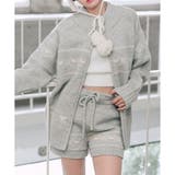 トップグレー | 【OLIVE des OLIVE】ニットショートパンツ | NICE CLAUP / OLIVE des OLIVE　OUTLET