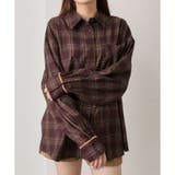 【OLIVE des OLIVE】配色カラービッグシャツ | NICE CLAUP / OLIVE des OLIVE　OUTLET | 詳細画像3 