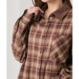 ブラウン | 【OLIVE des OLIVE】配色カラービッグシャツ | NICE CLAUP / OLIVE des OLIVE　OUTLET