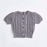 チャコール | 【OLIVE des OLIVE】ふわふわ金ボタンニット | NICE CLAUP / OLIVE des OLIVE　OUTLET