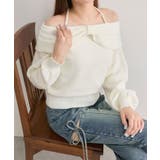 【OLIVE des OLIVE】リボンオフショルニット | NICE CLAUP / OLIVE des OLIVE　OUTLET | 詳細画像3 