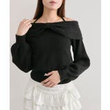 【OLIVE des OLIVE】リボンオフショルニット | NICE CLAUP / OLIVE des OLIVE　OUTLET | 詳細画像12 