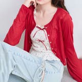【OLIVE des OLIVE】スナップボタンシアカーデ | NICE CLAUP / OLIVE des OLIVE　OUTLET | 詳細画像5 