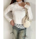 オフ | 【OLIVE des OLIVE】タイ付ワンショルトップス | NICE CLAUP / OLIVE des OLIVE　OUTLET