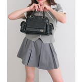 【OLIVE des OLIVE】合皮ベルト付きプリーツスカート | NICE CLAUP / OLIVE des OLIVE OUTLET | 詳細画像14