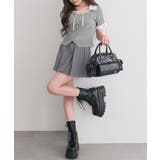 【OLIVE des OLIVE】合皮ベルト付きプリーツスカート | NICE CLAUP / OLIVE des OLIVE OUTLET | 詳細画像13