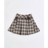 【OLIVE des OLIVE】合皮ベルト付きプリーツスカート | NICE CLAUP / OLIVE des OLIVE OUTLET | 詳細画像1