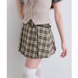 【OLIVE des OLIVE】合皮ベルト付きプリーツスカート | NICE CLAUP / OLIVE des OLIVE OUTLET | 詳細画像2
