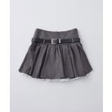 【OLIVE des OLIVE】ベルト付きタックフレアスカート | NICE CLAUP / OLIVE des OLIVE OUTLET | 詳細画像3
