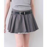 【OLIVE des OLIVE】ベルト付きタックフレアスカート | NICE CLAUP / OLIVE des OLIVE OUTLET | 詳細画像4