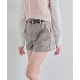 ベルト付きショートパンツ | NICE CLAUP / OLIVE des OLIVE　OUTLET | 詳細画像1 