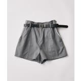 グレー | ベルト付きショートパンツ | NICE CLAUP / OLIVE des OLIVE　OUTLET
