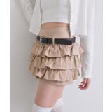 【OLIVE des OLIVE】合皮ベルト付きフリルショートパンツ | NICE CLAUP / OLIVE des OLIVE OUTLET | 詳細画像3