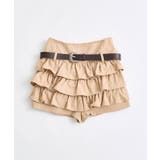 【OLIVE des OLIVE】合皮ベルト付きフリルショートパンツ | NICE CLAUP / OLIVE des OLIVE OUTLET | 詳細画像2