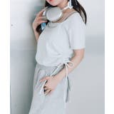 サックス | 【OLIVE des OLIVE】レイヤード風ドロストTシャツ | NICE CLAUP / OLIVE des OLIVE OUTLET