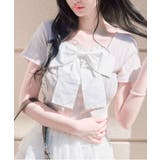 ピンク | 【OLIVE des OLIVE】リボン映え半袖トップス | NICE CLAUP / OLIVE des OLIVE OUTLET