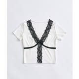 【OLIVE des OLIVE】レース半袖トップス | NICE CLAUP / OLIVE des OLIVE　OUTLET | 詳細画像2 