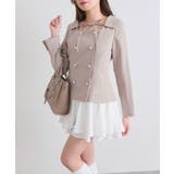 ベージュ | 【OLIVE des OLIVE】異素材ドッキングワンピース | NICE CLAUP / OLIVE des OLIVE OUTLET