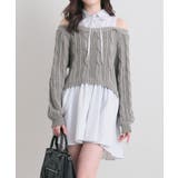 【OLIVE des OLIVE】肩あきドッキングワンピ | NICE CLAUP / OLIVE des OLIVE　OUTLET | 詳細画像5 