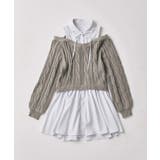 【OLIVE des OLIVE】肩あきドッキングワンピ | NICE CLAUP / OLIVE des OLIVE　OUTLET | 詳細画像3 