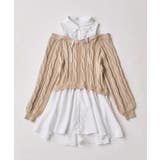 【OLIVE des OLIVE】肩あきドッキングワンピ | NICE CLAUP / OLIVE des OLIVE　OUTLET | 詳細画像2 