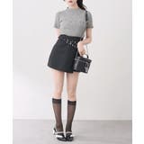 ブラック | 【Belle Charme】ビジューボックスミニスカート | NICE CLAUP / OLIVE des OLIVE　OUTLET