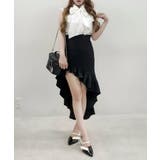 【Belle Charme】アシンメトリーフリルスカート | NICE CLAUP / OLIVE des OLIVE OUTLET | 詳細画像15