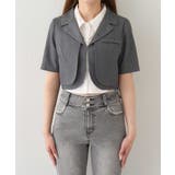 【Belle Charme】ミニリボンショートスリーブジャケット | NICE CLAUP / OLIVE des OLIVE　OUTLET | 詳細画像9 