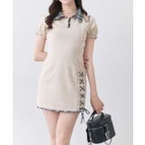 【Belle Charme】レースアップポロミニワンピース | NICE CLAUP / OLIVE des OLIVE OUTLET | 詳細画像4