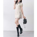 【Belle Charme】レースアップポロミニワンピース | NICE CLAUP / OLIVE des OLIVE OUTLET | 詳細画像5