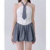【Belle Charme】ベアトップワンピース&タイセット | NICE CLAUP / OLIVE des OLIVE　OUTLET | 詳細画像10 