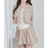 ベージュ | 【Belle Charme】ベアトップワンピース&タイセット | NICE CLAUP / OLIVE des OLIVE　OUTLET