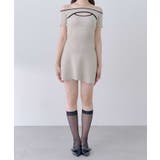 【Belle Charme】ロゴニットフレアワンピース | NICE CLAUP / OLIVE des OLIVE　OUTLET | 詳細画像8 