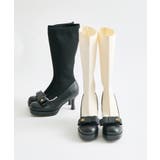 【Belle Charme】Ribbon Sock Boots | NICE CLAUP / OLIVE des OLIVE OUTLET | 詳細画像2
