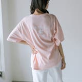 ピンク | 花プリントビッグTシャツ | OLIVE des OLIVE OUTLET