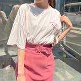 アイボリー | 花プリントビッグTシャツ | OLIVE des OLIVE OUTLET