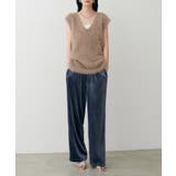 【LARUTA】サイドライン切替ベロアパンツ | NICE CLAUP / OLIVE des OLIVE　OUTLET | 詳細画像16 