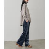 【LARUTA】サイドライン切替ベロアパンツ | NICE CLAUP / OLIVE des OLIVE　OUTLET | 詳細画像22 