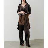 【LARUTA】サイドライン切替ベロアパンツ | NICE CLAUP / OLIVE des OLIVE　OUTLET | 詳細画像29 